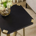 Capri Square End Table - Black Oak, Gold by Criterion™ -Home Living Store - -  
