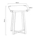 Capri Square End Table - Black Oak, Gold by Criterion™ -Home Living Store - -  