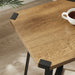 Capri Square End Table - Dark Oak, Black by Criterion™ -Home Living Store - -  