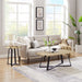 Capri Square End Table - Oak, Black by Criterion™ -Home Living Store - -  