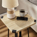 Capri Square End Table - Oak, Black by Criterion™ -Home Living Store - -  