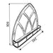 Cathedral Window Mirror Shelf by Urban Style -Home Living Store - -  