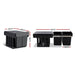 Cefito 2x15L Pull Out Bin - Black -Home Living Store - -  