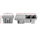 Cefito 2x15L Pull Out Bin - Grey -Home Living Store - -  