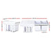 Cefito 2x15L Pull Out Bin - White -Home Living Store - -  