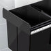 Cefito 2x20L Pull Out Bin - Black -Home Living Store - -  