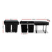 Cefito 2x20L Pull Out Bin - Black -Home Living Store - -  