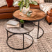 Nested Coffee Table Walnut/Cement by Urban Style -Home Living Store - -  