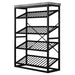 Chryzler 24 Bottle Wine Rack, Cement Look Finish, Black Metal Frame by Criterion - Home Living Store - Wine Rack