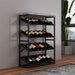 Chryzler 24 Bottle Wine Rack, Cement Look Finish, Black Metal Frame by Criterion - Home Living Store - Wine Rack