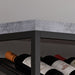 Chryzler 24 Bottle Wine Rack, Cement Look Finish, Black Metal Frame by Criterion - Home Living Store - Wine Rack
