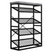 Chryzler 24 Bottle Wine Rack, Cement Look Finish, Black Metal Frame by Criterion - Home Living Store - Wine Rack
