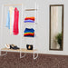 Closet Storage Rack Clothes Hanger Shelf Garment Rail Stand Wardrobe Organiser White -Home Living Store - -  
