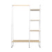 Closet Storage Rack Clothes Hanger Shelf Garment Rail Stand Wardrobe Organiser White -Home Living Store - -  
