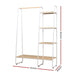 Closet Storage Rack Clothes Hanger Shelf Garment Rail Stand Wardrobe Organiser White -Home Living Store - -  