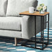 Coffee Side Table Laptop Desk Bedside Sofa End Tables Wooden Metal Frame -Home Living Store - -  