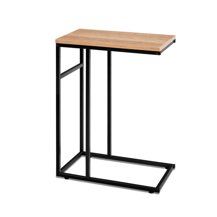 Coffee Side Table Laptop Desk Bedside Sofa End Tables Wooden Metal Frame -Home Living Store - -  