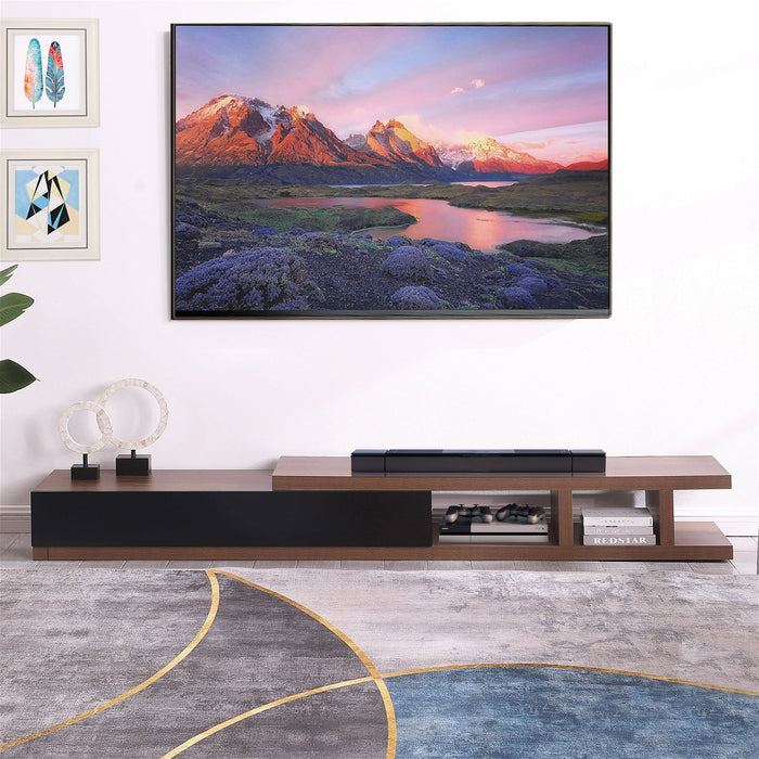 Conventry Extendable TV Unit 279cm, Dark Oak Entertainment Cabinet by Criterion -Home Living Store - -  