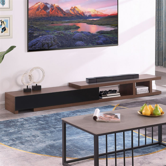 Conventry Extendable TV Unit 279cm, Dark Oak Entertainment Cabinet by Criterion -Home Living Store - -  