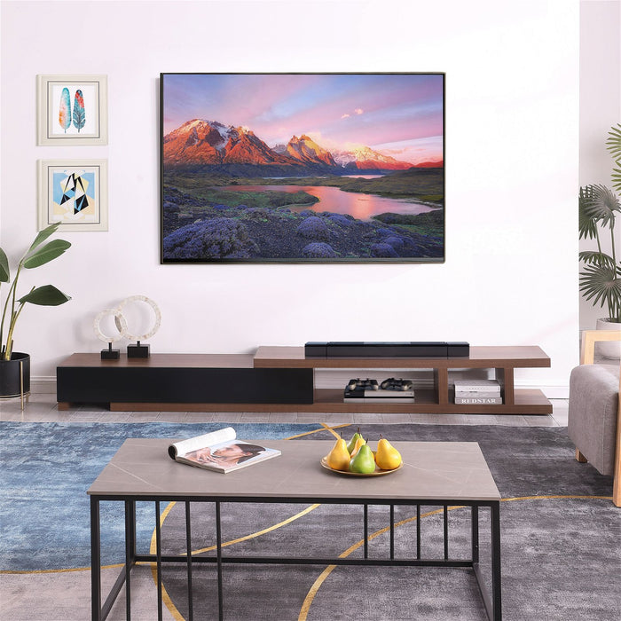 Conventry Extendable TV Unit 279cm, Dark Oak Entertainment Cabinet by Criterion -Home Living Store - -  