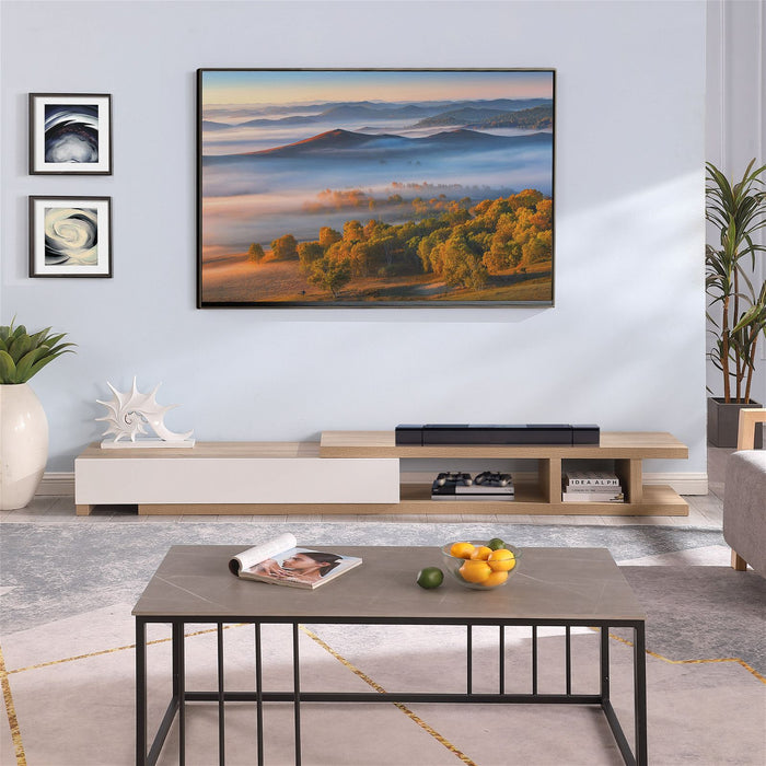 Conventry Extendable TV Unit 279cm, Oak Entertainment Cabinet by Criterion -Home Living Store - -  