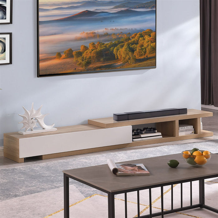 Conventry Extendable TV Unit 279cm, Oak Entertainment Cabinet by Criterion -Home Living Store - -  