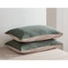 Cosy Club Sheet Set Cotton Sheets Double Green Beige -Home Living Store - -  