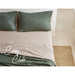 Cosy Club Sheet Set Cotton Sheets Double Green Beige -Home Living Store - -  
