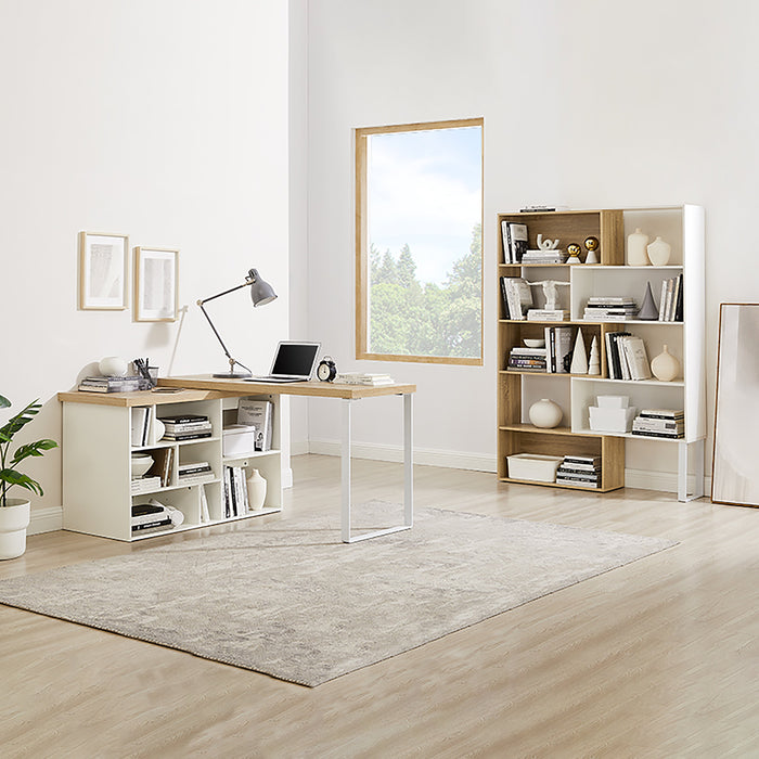 Accord Bookcase 180cm Oak White by Criterion