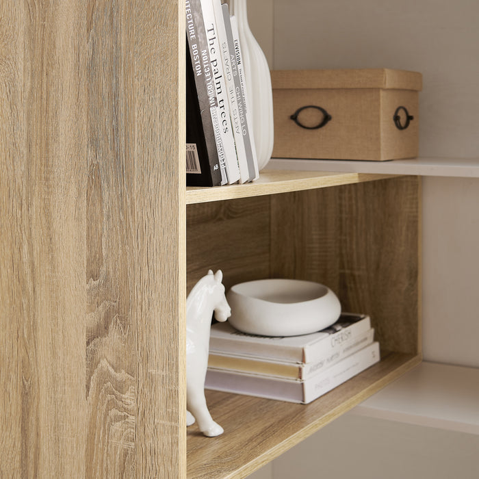 Accord Bookcase 180cm Oak White by Criterion