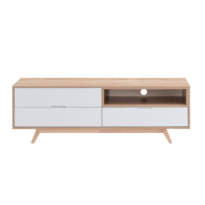 Tuscany Entertainment Unit 1500mm Oak White by Criterion