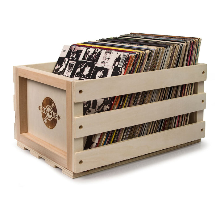 Crosley Voyager Bluetooth Portable Turntable - Grey + Bundled Record Storage Crate -Home Living Store - -  