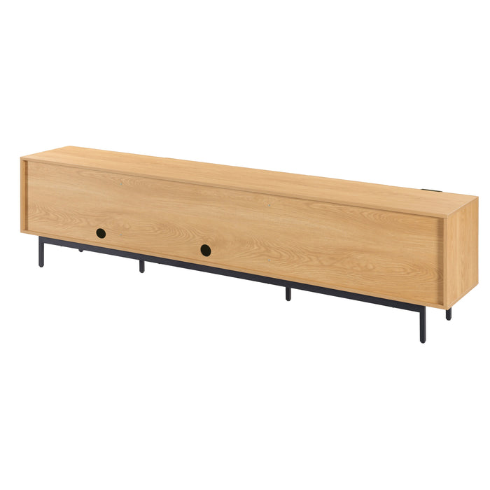 Tauris DALLAS2200RO TV Unit – 2200mm Red Oak Entertainment Cabinet with Doors and Drawers