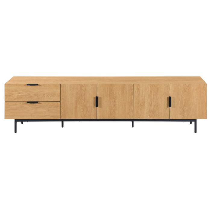 Tauris DALLAS2200RO TV Unit – 2200mm Red Oak Entertainment Cabinet with Doors and Drawers