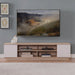 DELUX 200cm Entertainment Unit, Oak and White by Tauris -Home Living Store - -  