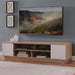 DELUX 200cm Entertainment Unit, Oak and White by Tauris -Home Living Store - -  