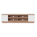 DELUX 200cm Entertainment Unit, Oak and White by Tauris -Home Living Store - -  