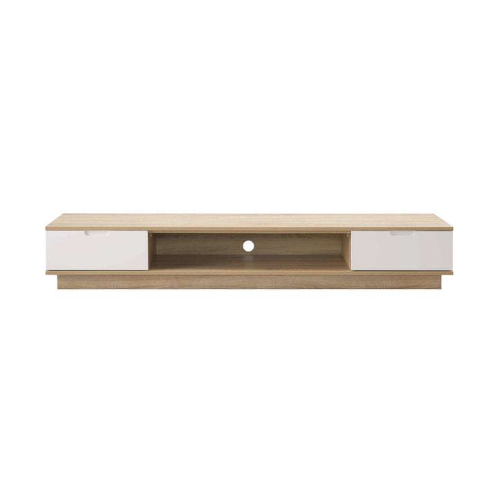 DELUX 200cm Low Line Oak Entertainment Unit by Tauris™ -Home Living Store - -  