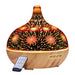 DEVANTI Aroma Aromatherapy Diffuser 3D LED Night Light Firework Air Humidifier Purifier 400ml Remote Control -Home Living Store - -  