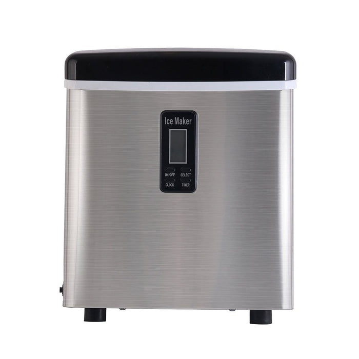 Devanti 3.2L Stainless Steel Portable Ice Cube Maker -Home Living Store - -  