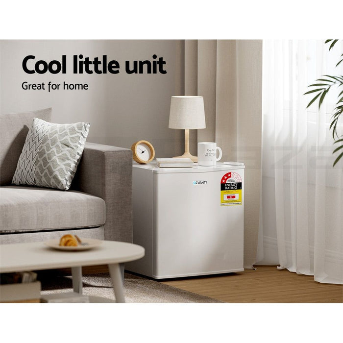 Devanti 48L Bar Fridge White -Home Living Store - -  
