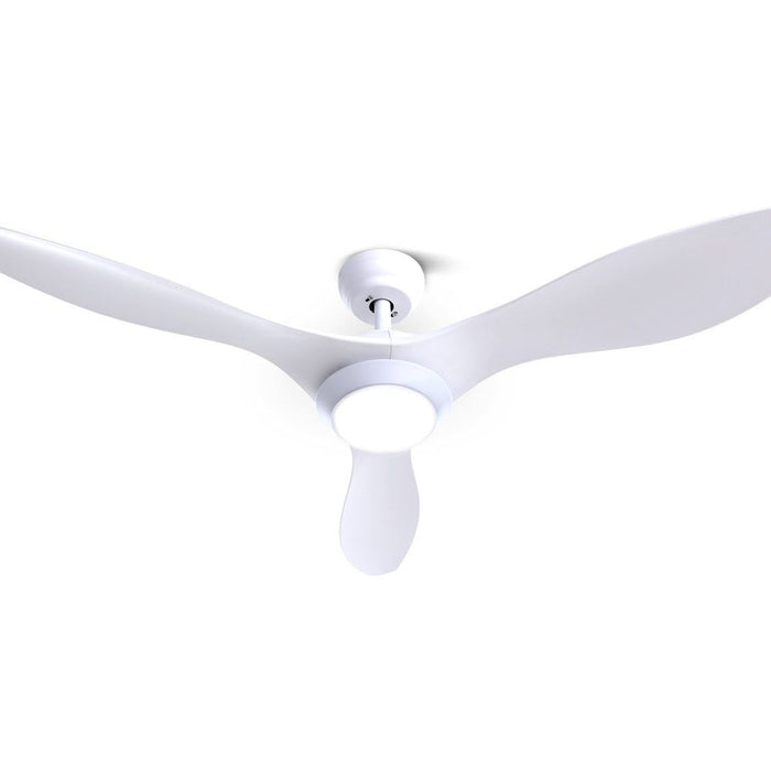 Devanti 52'' Ceiling Fan With Light Remote DC Motor 3 Blades 1300mm -Home Living Store - -  
