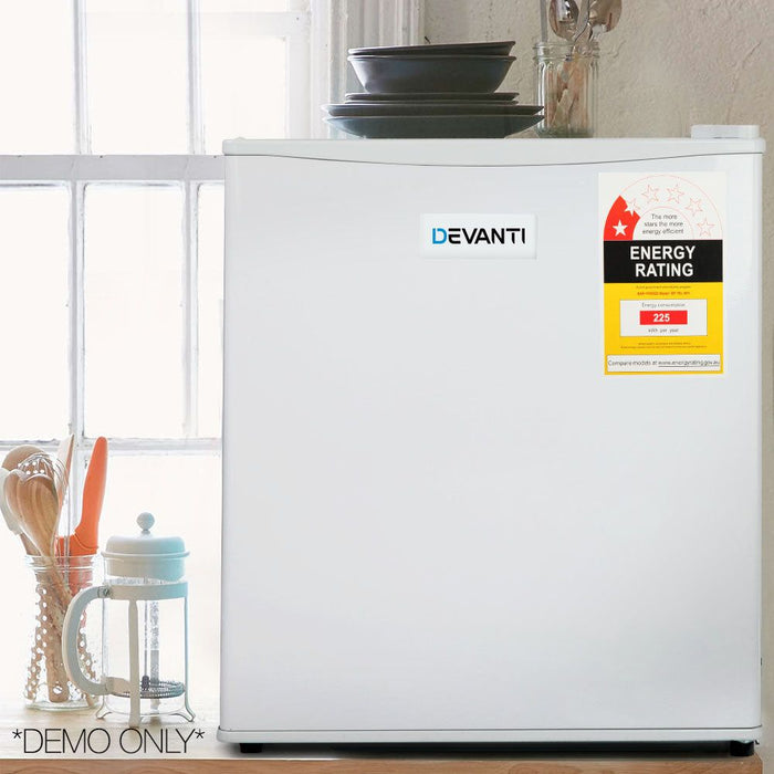 Devanti 70L Portable Mini Bar Fridge - White -Home Living Store - -  