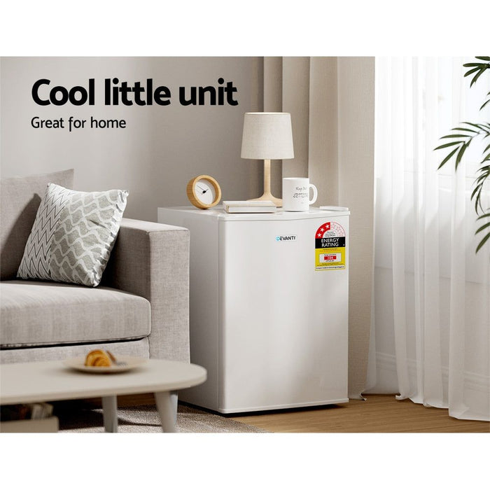 Devanti 70L Portable Mini Bar Fridge - White -Home Living Store - -  