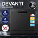 Devanti 8 Place Settings Benchtop Dishwasher Black -Home Living Store - -  