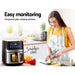 Devanti Air Fryer 6.5L LCD Fryers Oven Airfryer Healthy Cooker Oil Free Kitchen -Home Living Store - -  