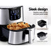 Devanti Air Fryer 7L LCD Fryers Oil Free Oven Airfryer Kitchen Healthy Cooker -Home Living Store - -  