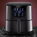 Devanti Air Fryer 7L LCD Fryers Oven Airfryer Kitchen Healthy Cooker Stainless Steel -Home Living Store - -  