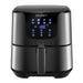 Devanti Air Fryer 7L LCD Fryers Oven Airfryer Kitchen Healthy Cooker Stainless Steel -Home Living Store - -  