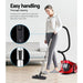 Devanti Bagless Vacuum Cleaner Cleaners Cyclone Cyclonic Vac HEPA Filter Car Home Office 2200W Red -Home Living Store - -  